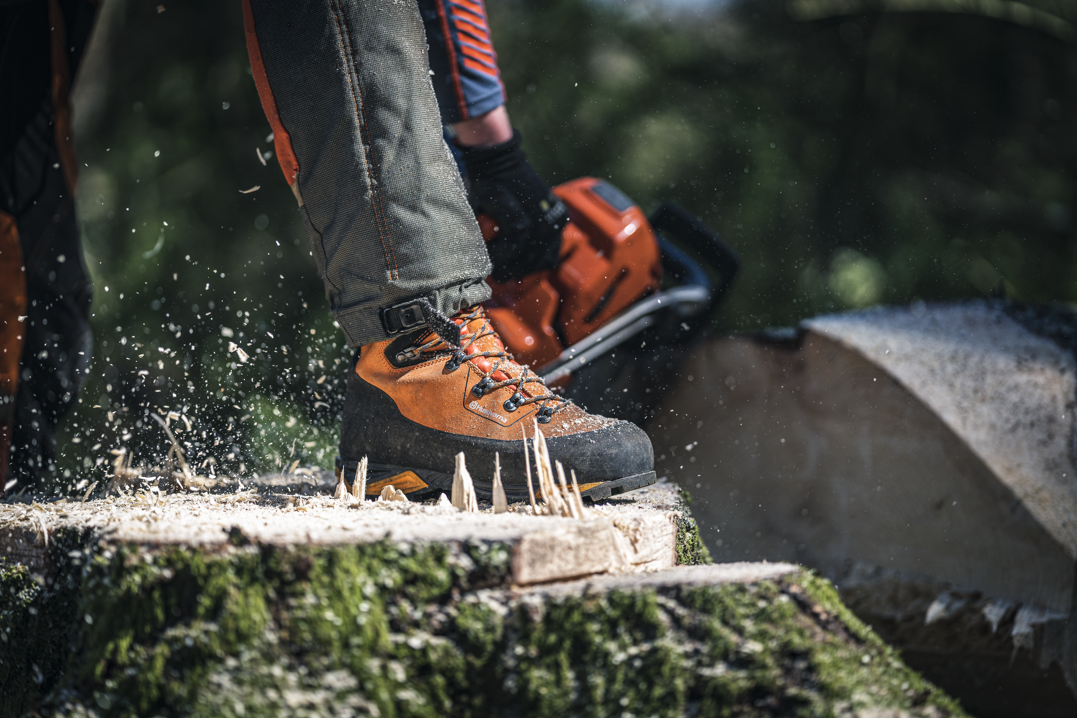 Protective leather boots with saw protection, Technical 24 image 3